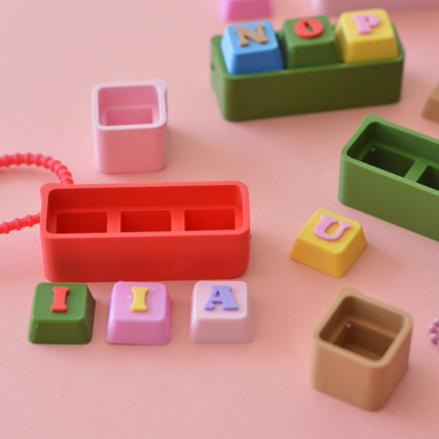 Personalised Letter Clicker Keychain