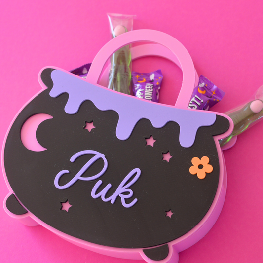Personalised Halloween Cauldron Treat Box