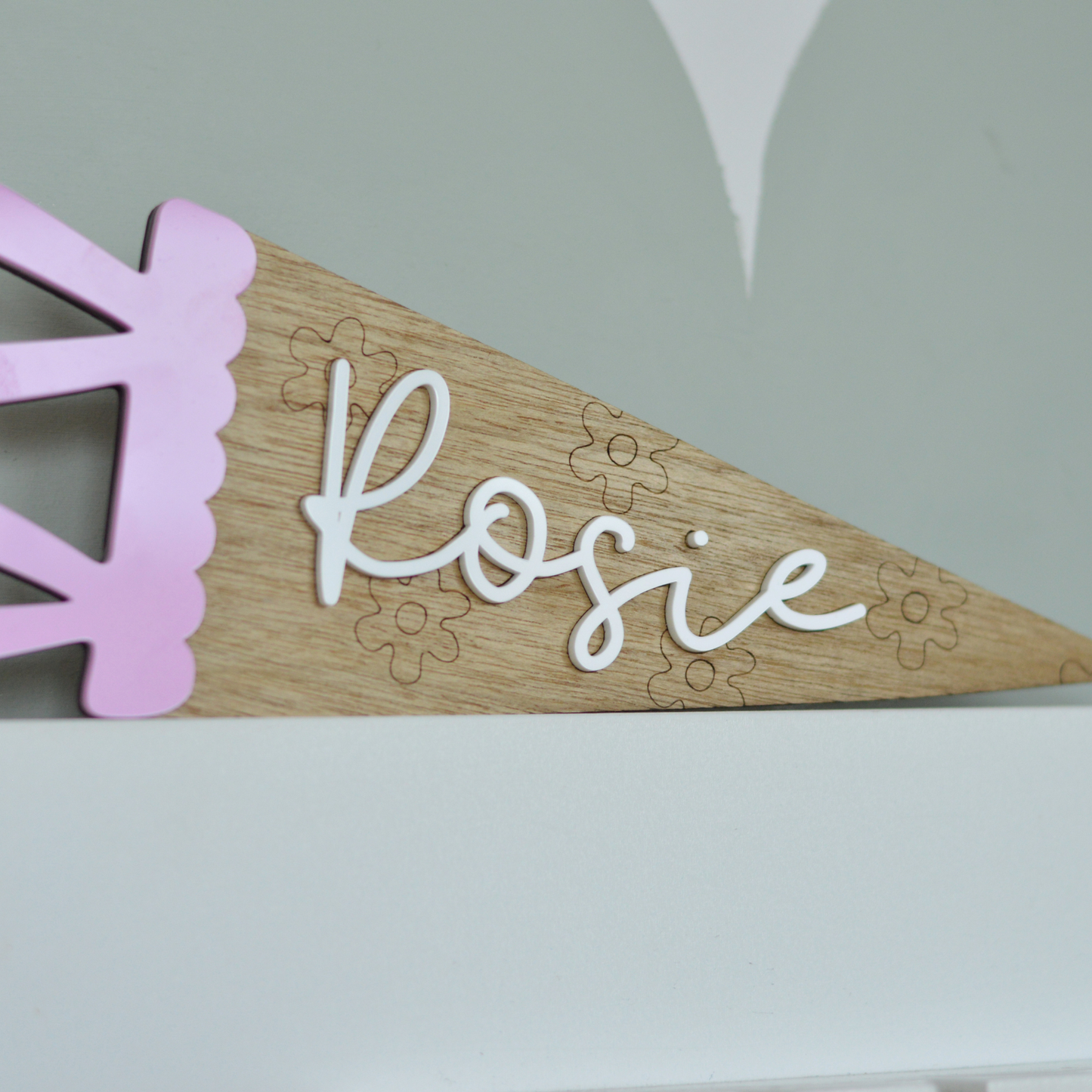 Personalised Pennant | Kids Room Wall Decor with Name