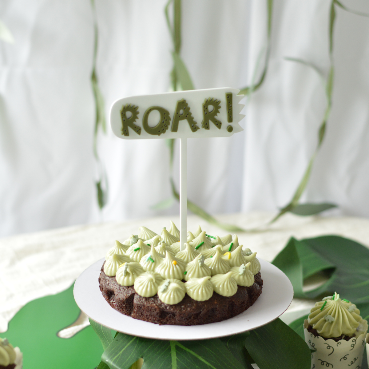 Dino Cake Topper Set (3 pieces)