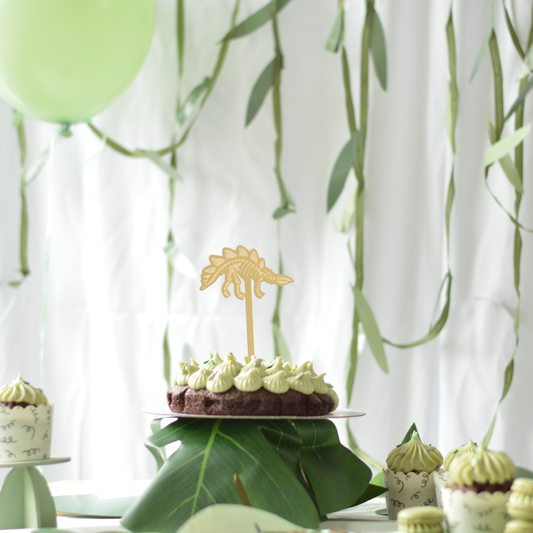 Gold Dino Cake Topper