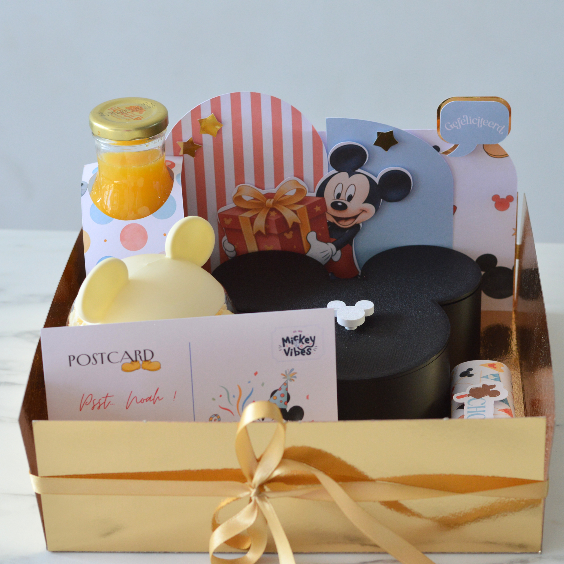 Black Little Ears birthday gift box full presentation by Oh Happy Co.