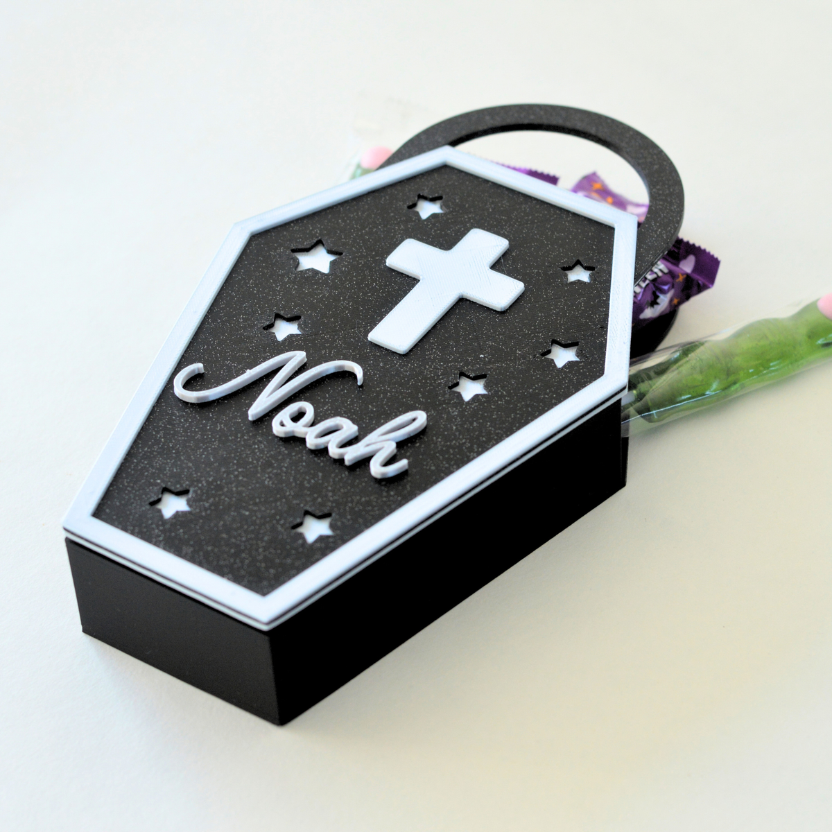 Personalised Halloween Coffin Treat Box