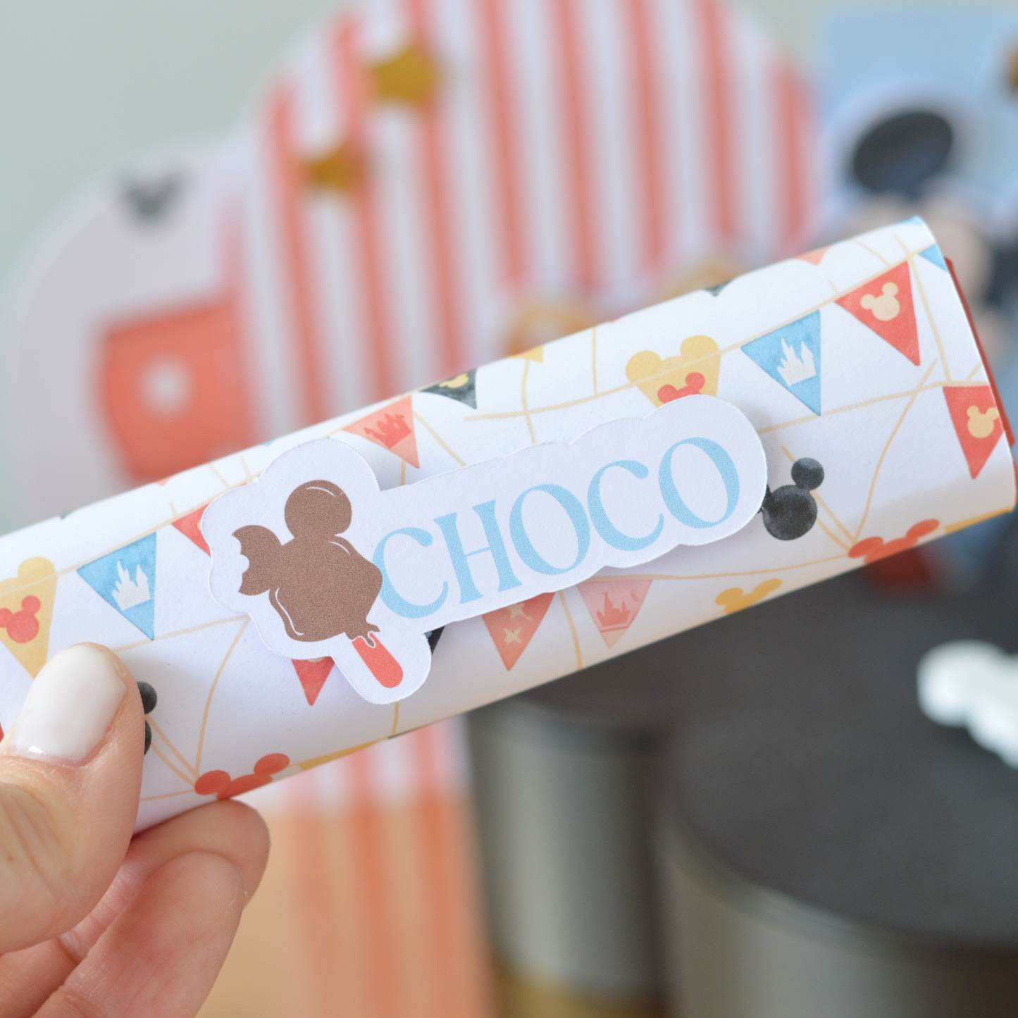 Little Ears Birthday Box Black | Handmade Cookies, 3D Mickey Box & Clicker Keychain