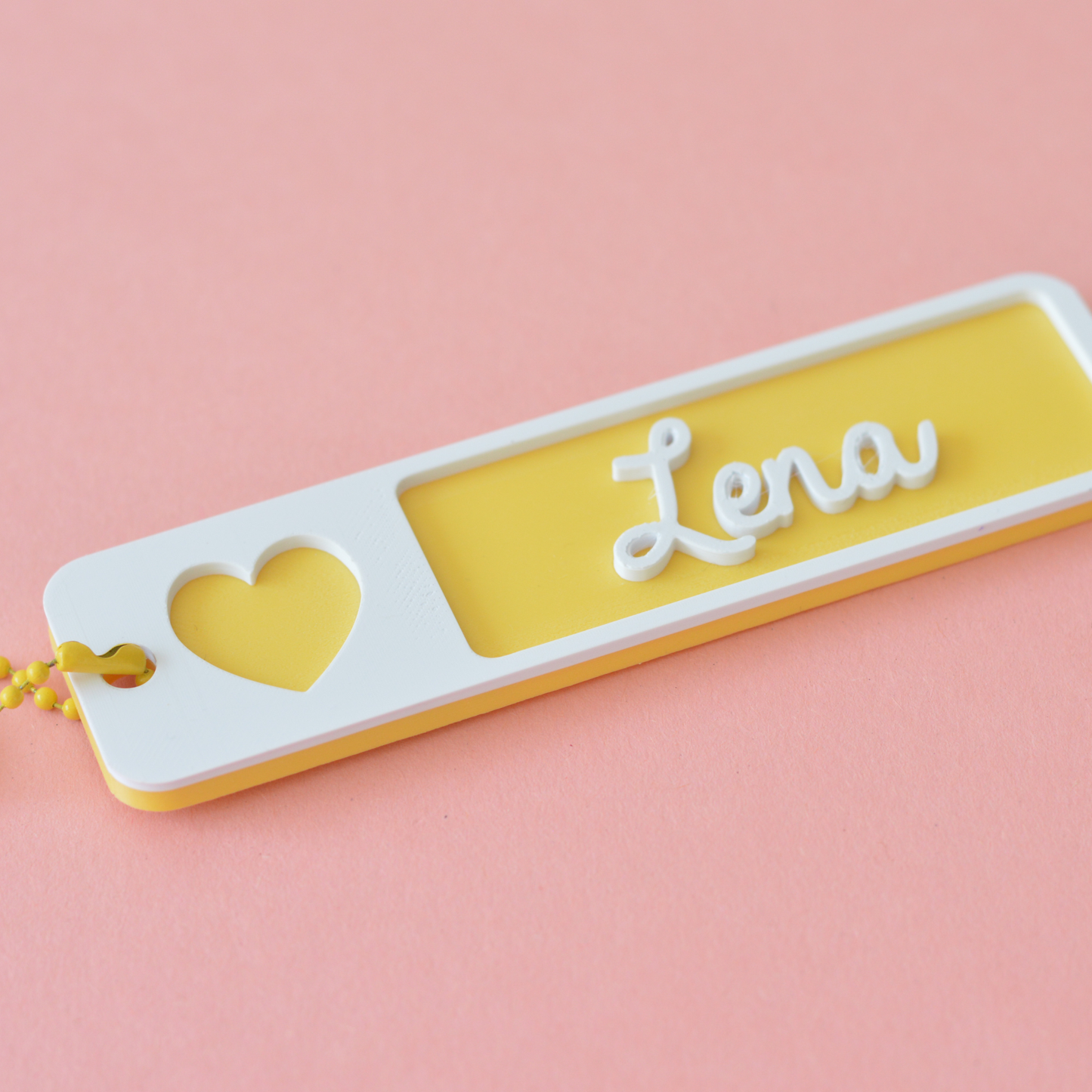 Personalised Name Heart Keychain