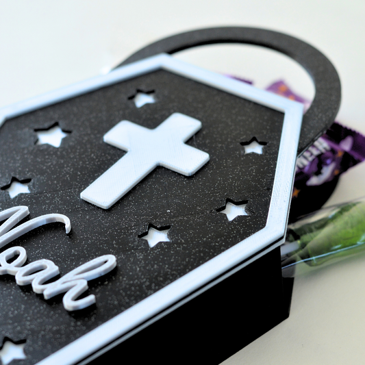 Personalised Halloween Coffin Treat Box