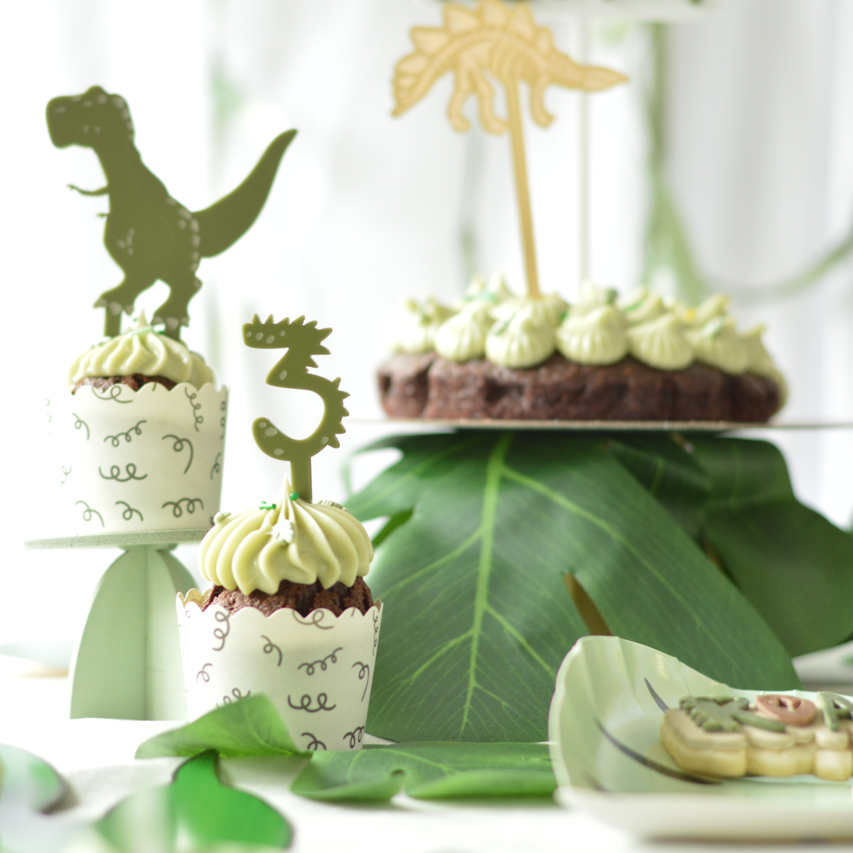 Gold Dino Cake Topper