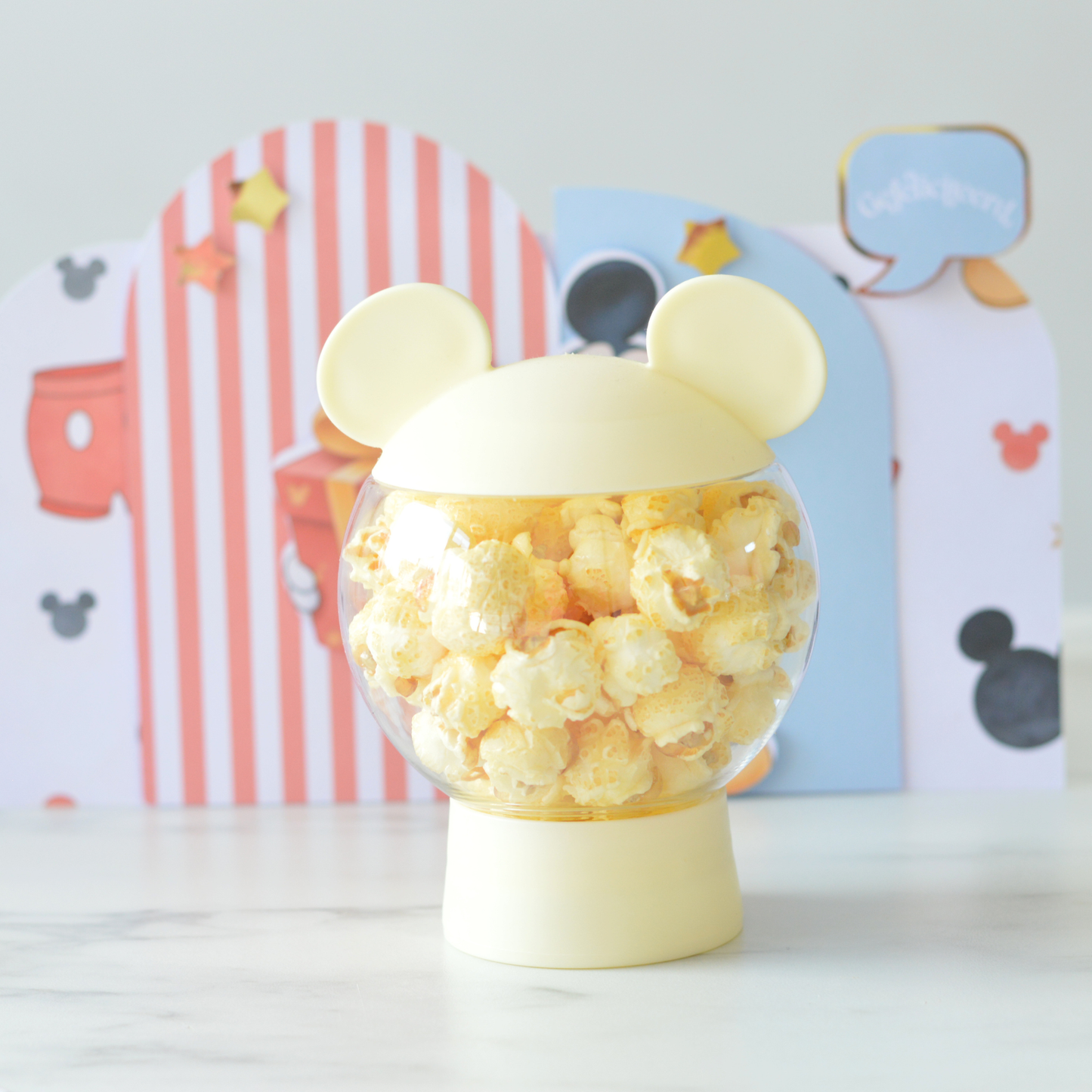 Little Ears Birthday Box Black | Handmade Cookies, 3D Mickey Box & Clicker Keychain