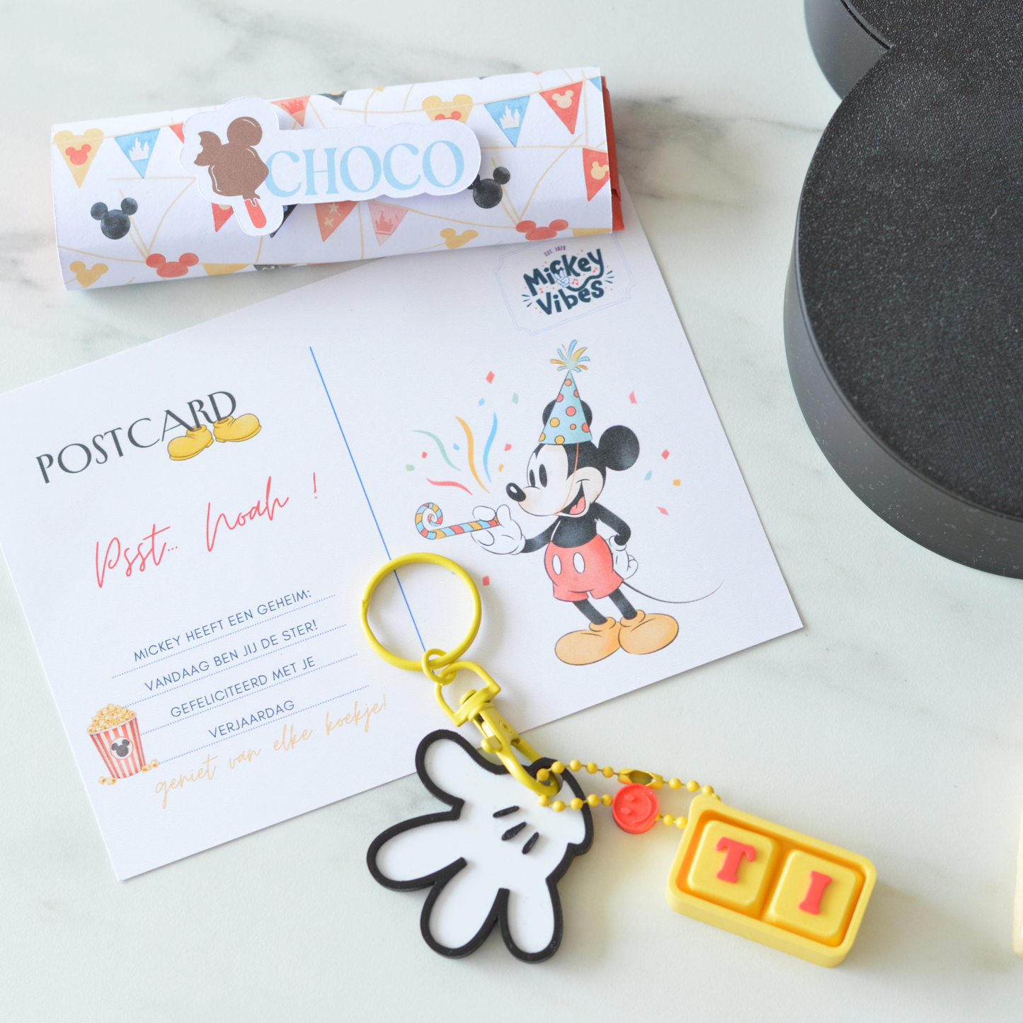 Handmade fondant cookies from Little Ears Black birthday box by Oh Happy Co.