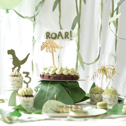 Dino Cake Topper Set (3 pieces)