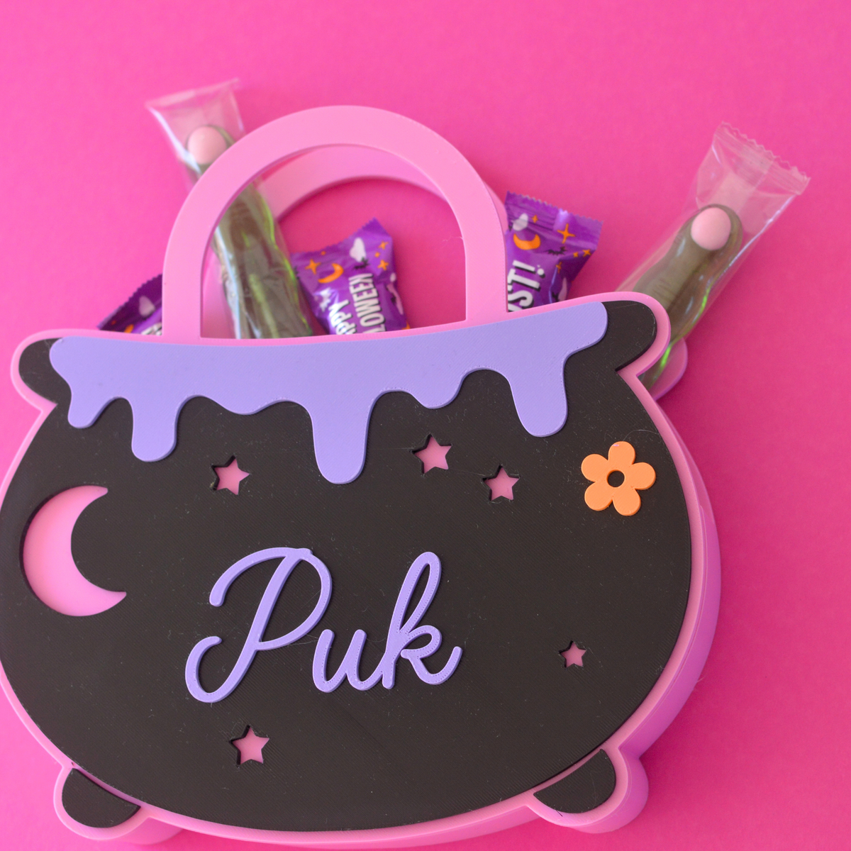 Personalised Halloween Cauldron Treat Box