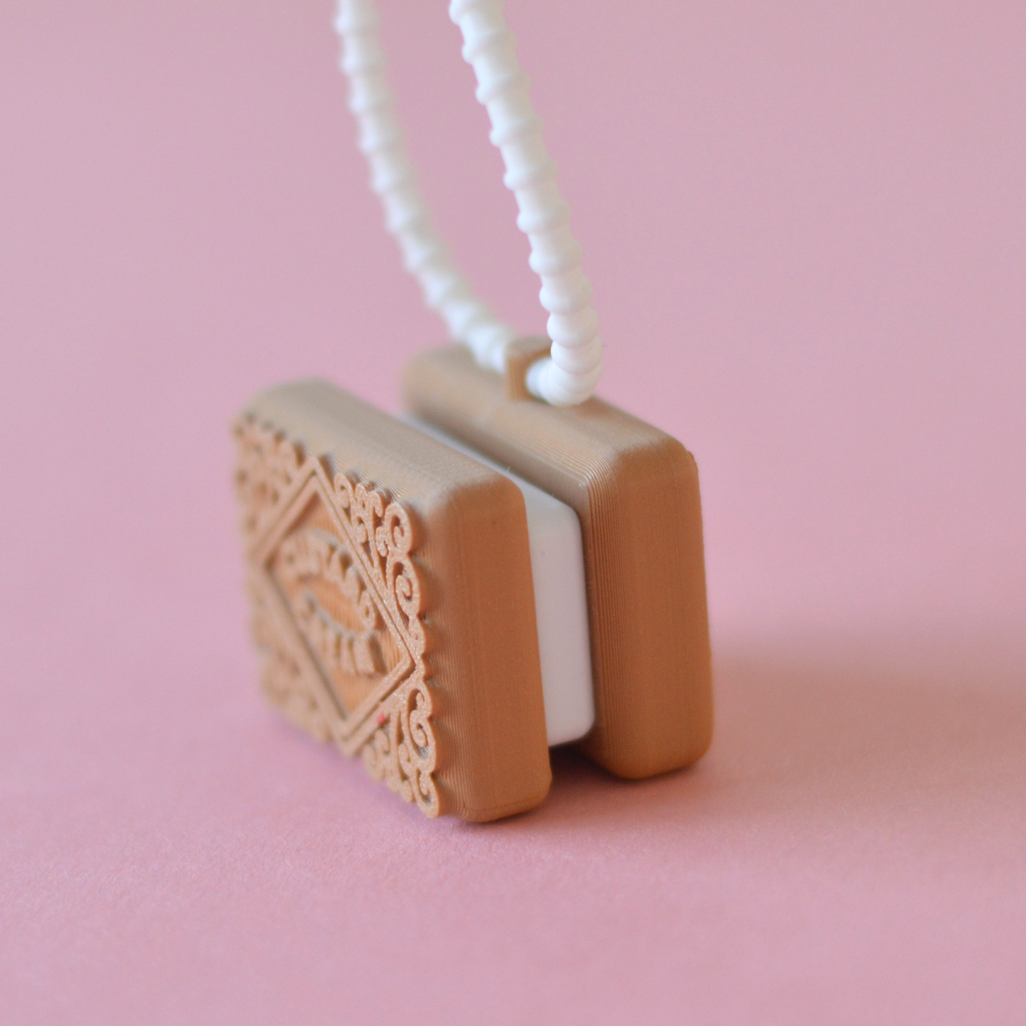 Custard Cream | 3D Printed Cookie Clicker Keychain