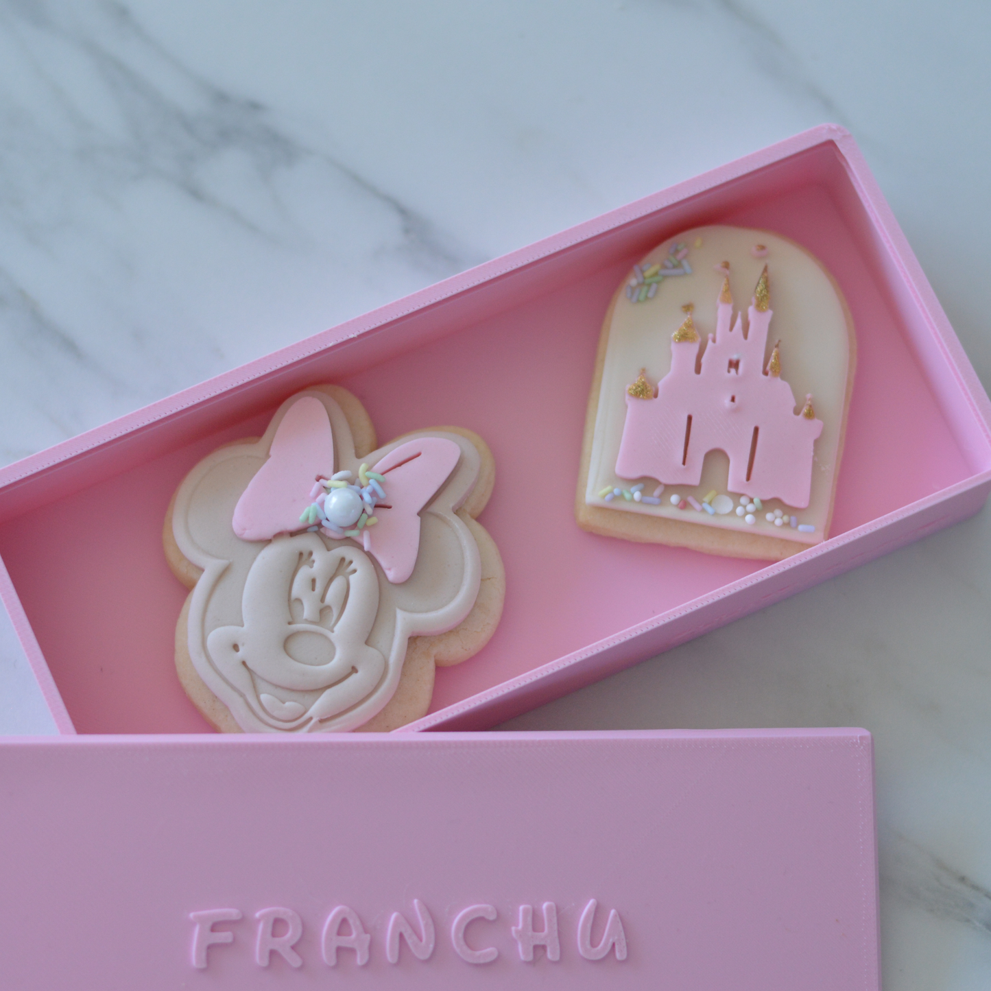 Disney gift box personalised with name close-up detail by Oh Happy Co.