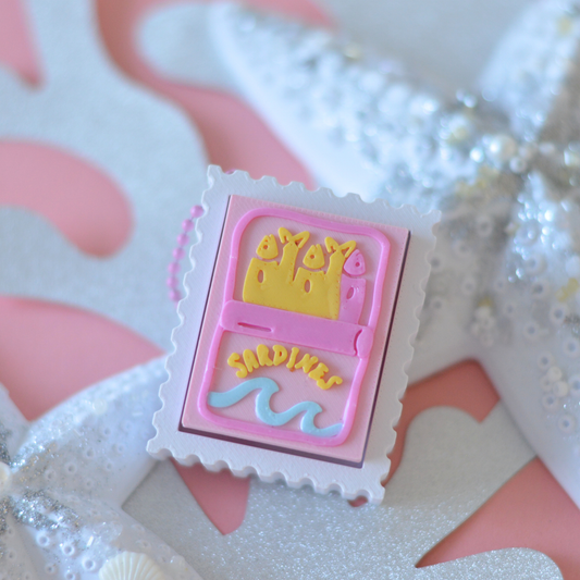 Not Sardines | 3D Printed Stamp Keychain