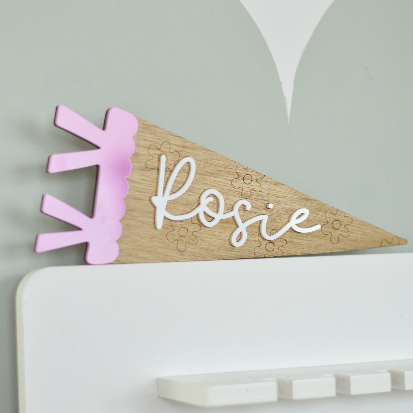 Personalised Pennant | Kids Room Wall Decor with Name