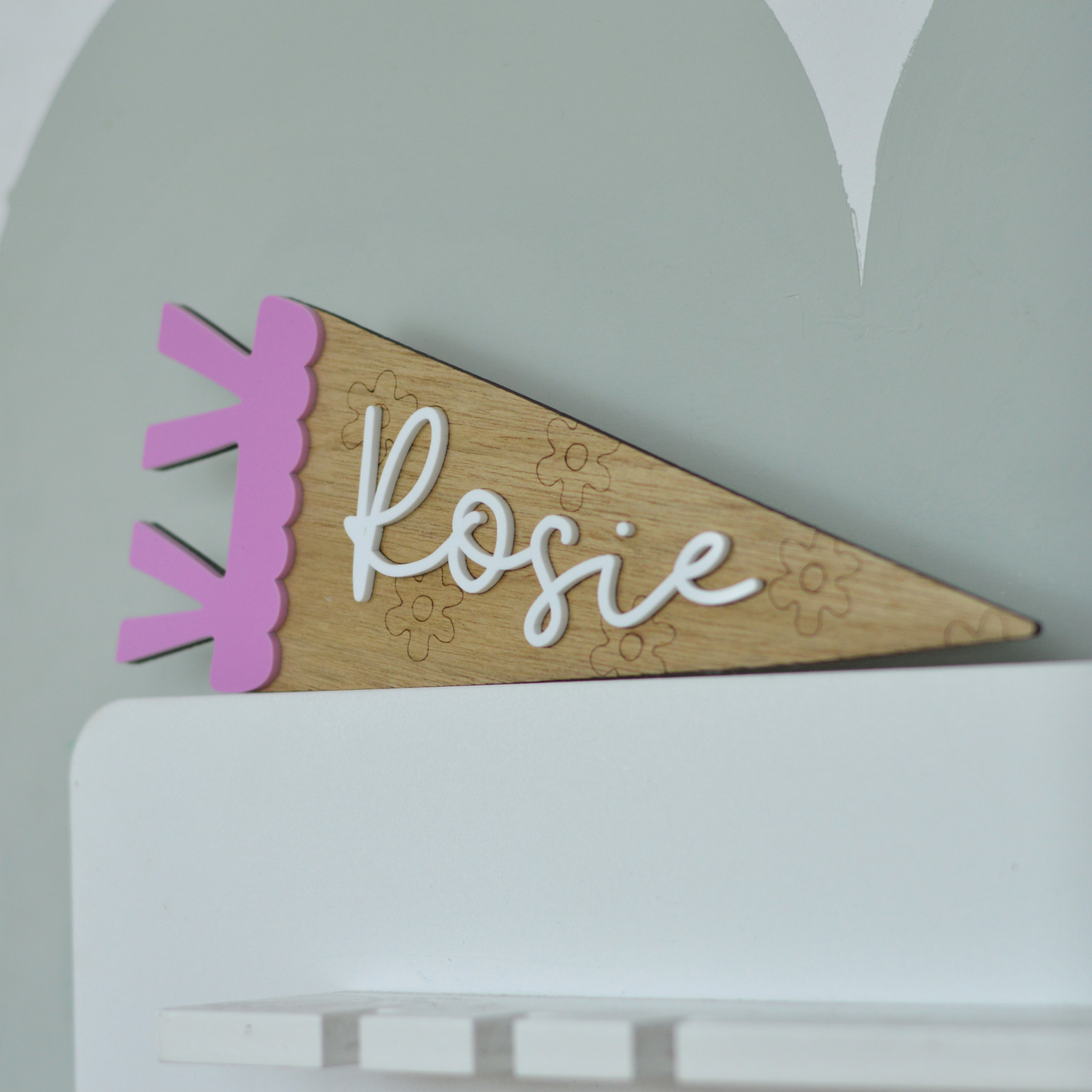 Personalised Pennant | Kids Room Wall Decor with Name